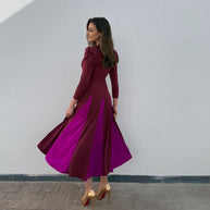 Vestido Tita Burdeos