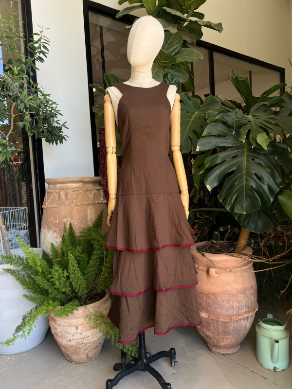 Vestido Emma Marrón