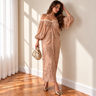 Vestido Mila champán