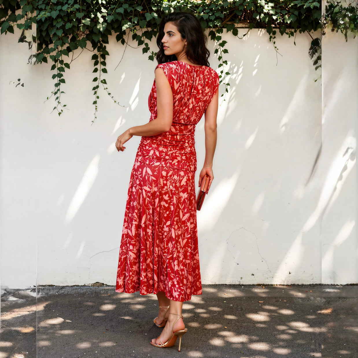 Vestido Alana Rojo Teja
