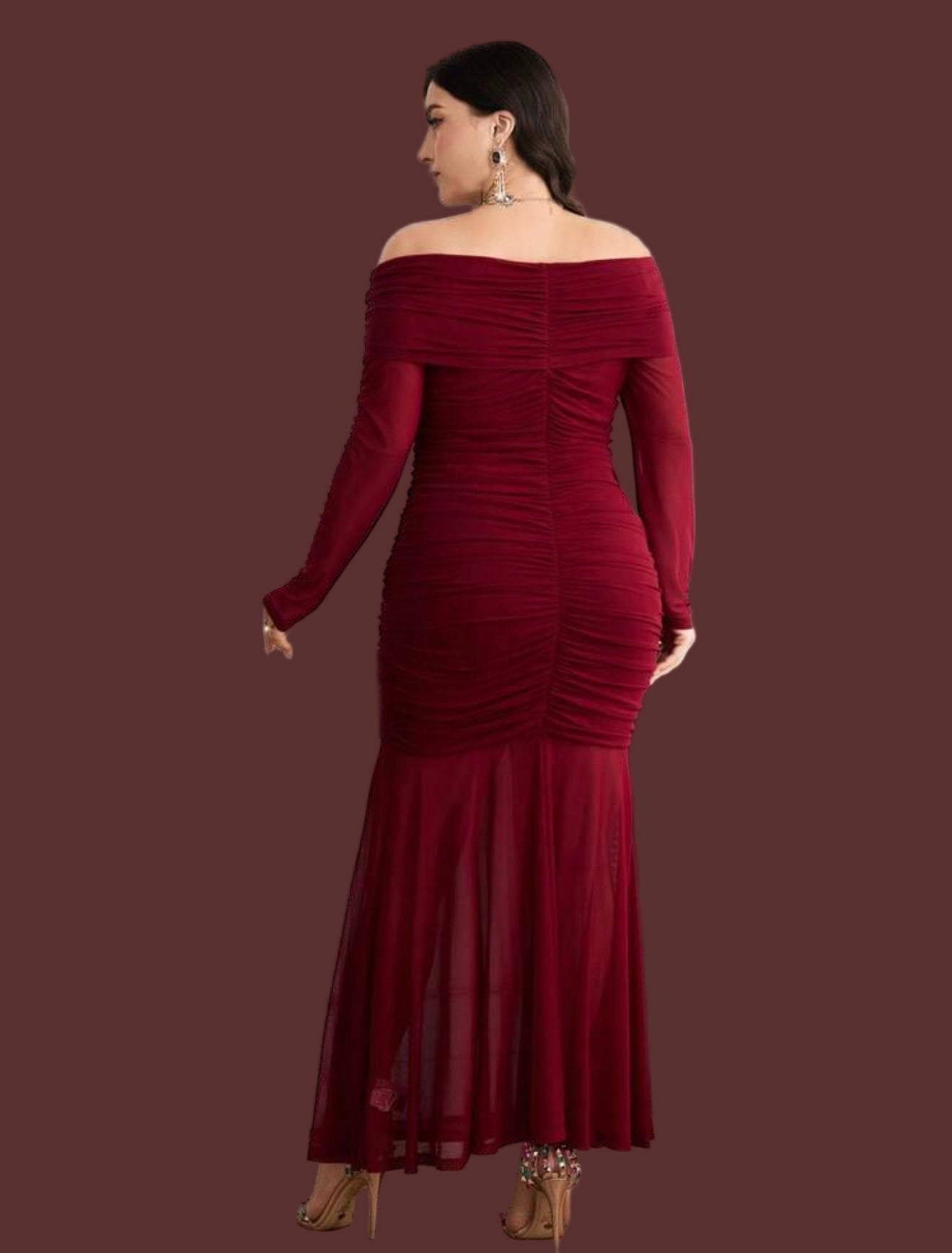 Vestido Lorena Burdeos