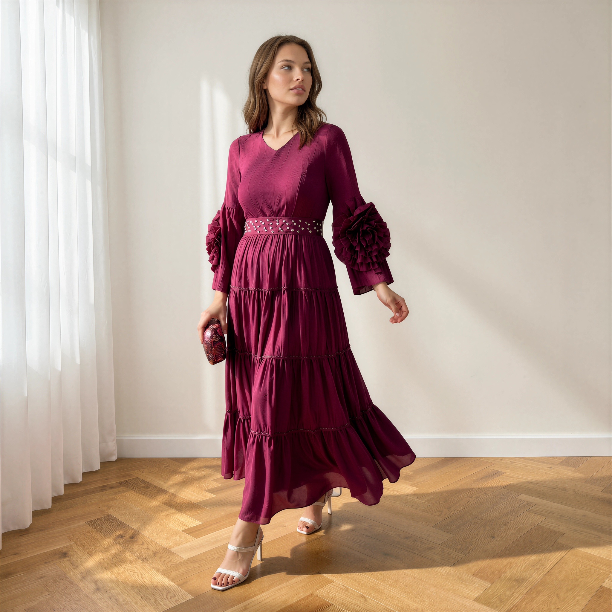 Vestido Camila Burdeos