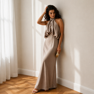 Vestido Sibila champán