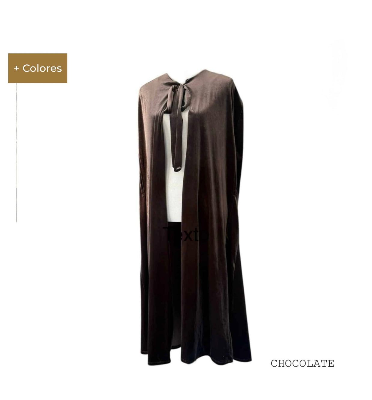 Capa terciopelo larga Fiesta