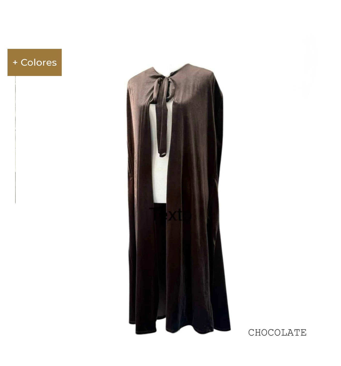 Capa terciopelo larga Fiesta