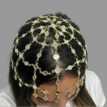 Casquete Espejos dorado