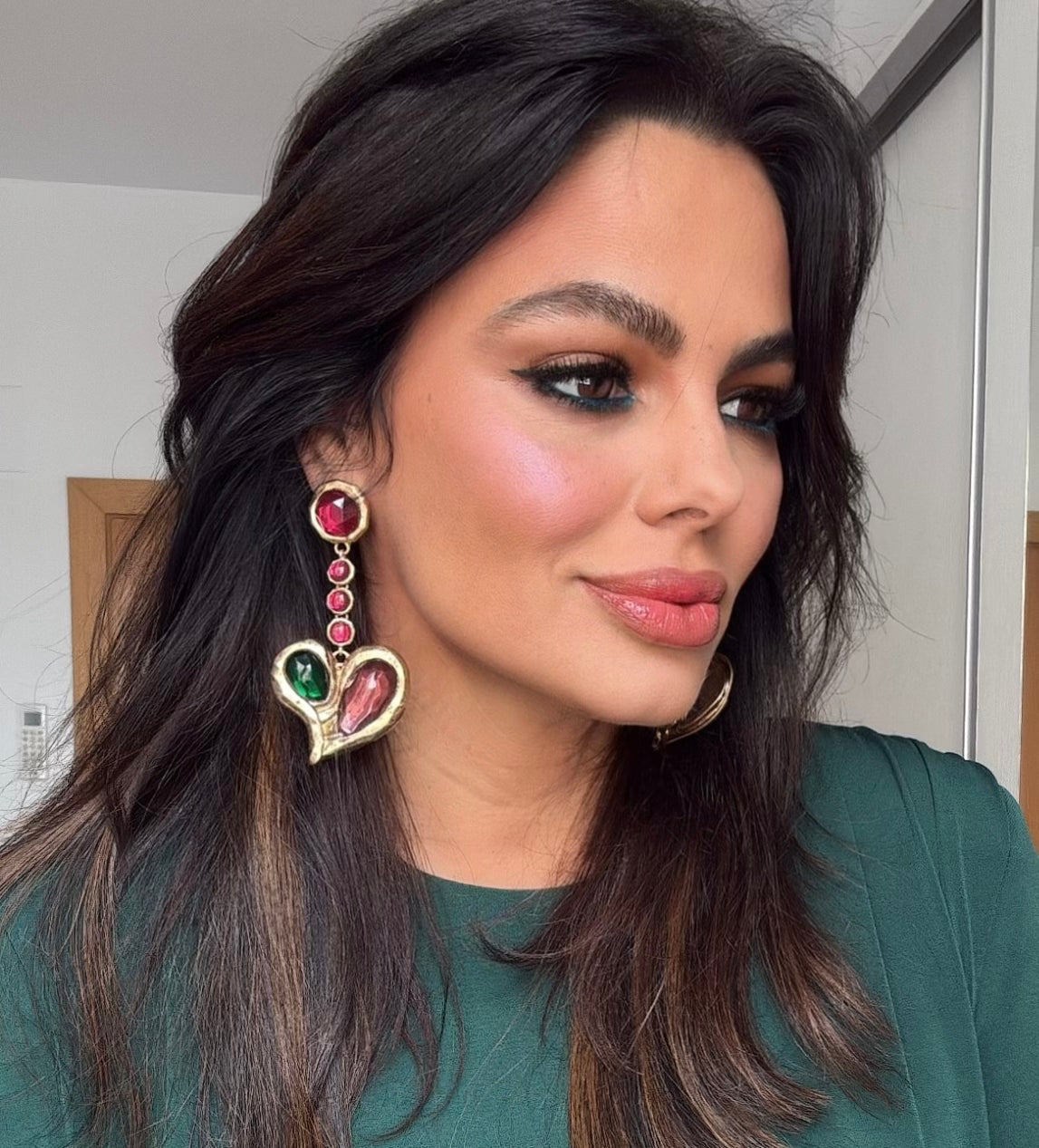 Pendientes corazón Deco