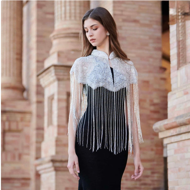 Capa fiesta pedrería Noa Blanca