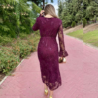 Vestido Dafne Burdeos