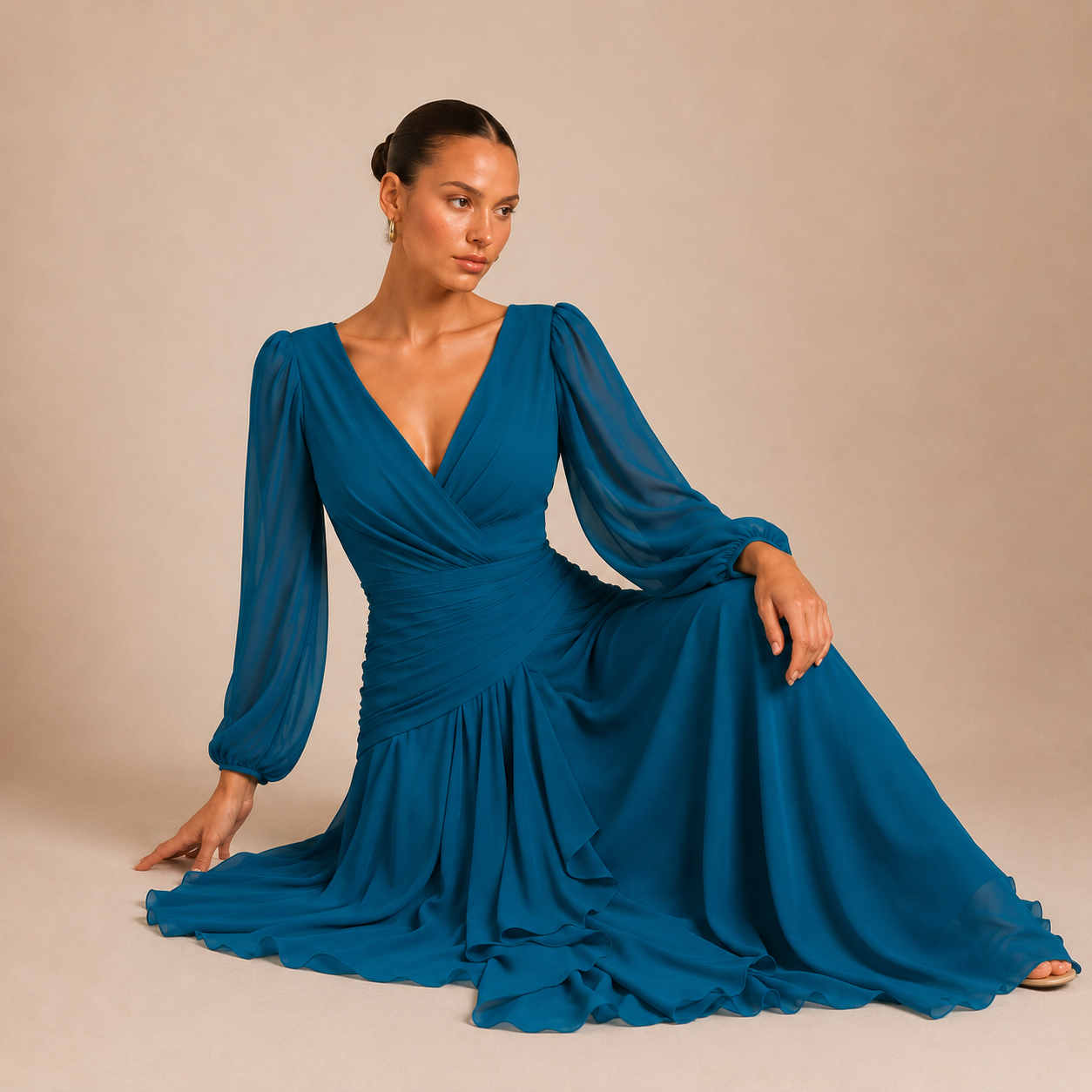 Vestido Miranda Petróleo