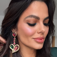 Pendientes corazón Deco