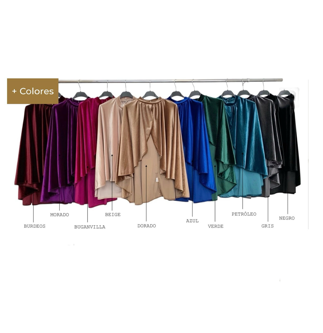 Capa terciopelo Corta Fiesta