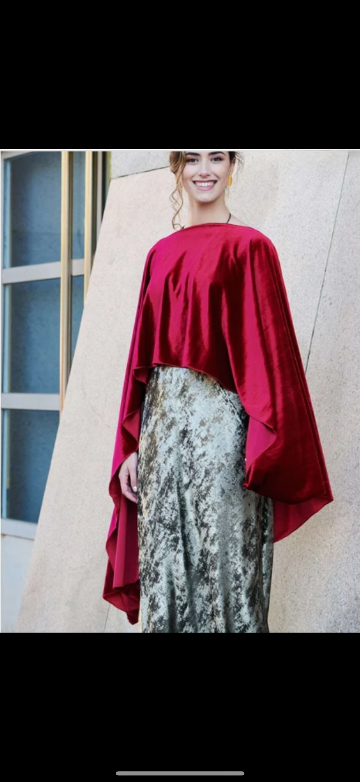 Capa de terciopelo multiposicion clásica