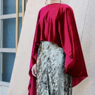 Capa de terciopelo multiposicion clásica