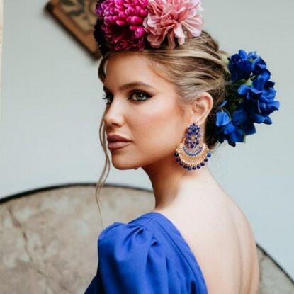 Pendientes Pilar azul