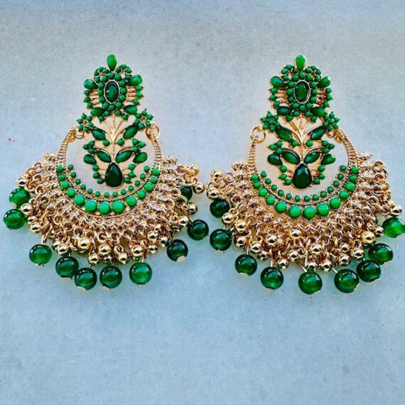 Pendientes Pilar verdes