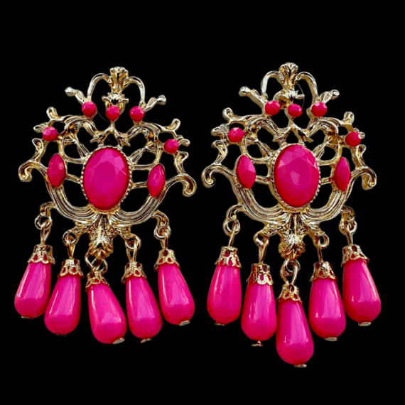 Pendientes Susana Fucsia
